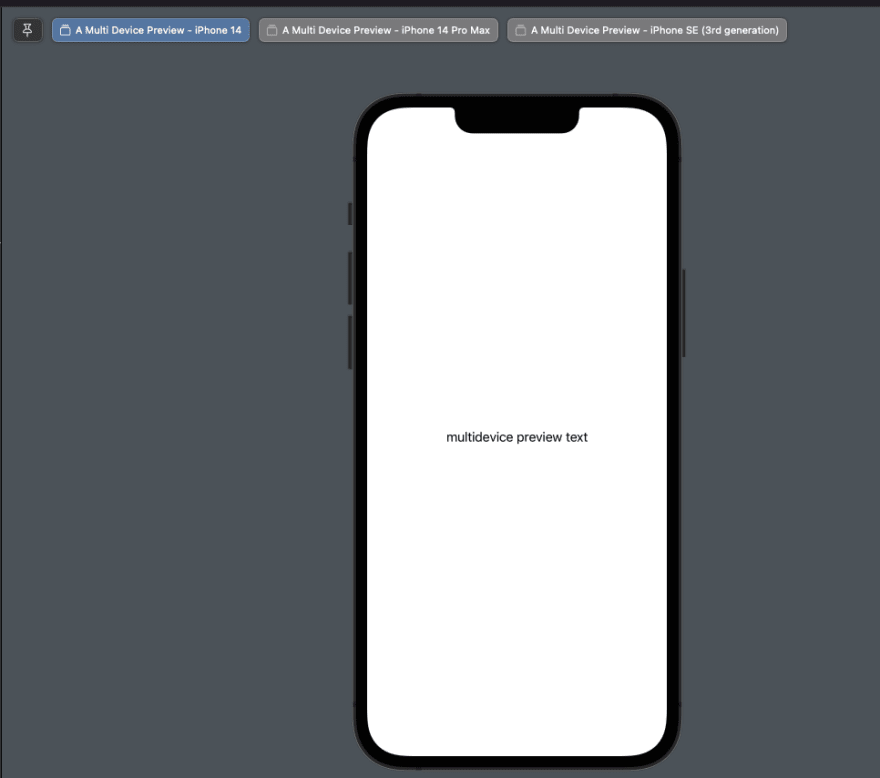 Scheenshot from Xcode using multiple device previews